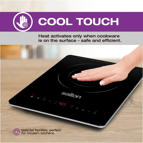SALTON Slim Induction Cooktop - Black