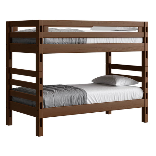 Crate Designs Ladder End Bunk Bed - Twin Over Twin - Tall