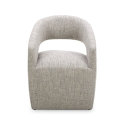 Barrow Rolling Dining Chair Grey Storm