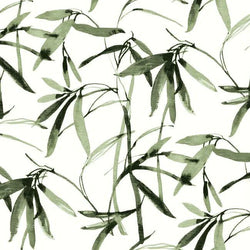 Bamboo Ink Wallpaper - Green