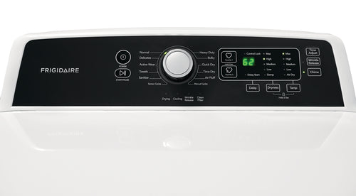 Frigidaire Dryer 6.7 Cu. Ft. 10 Cycles - White