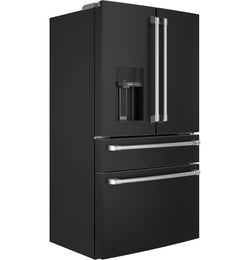 Cafe Refrigerator 22.3 Cu. Ft. Counter-depth 4-door - Matte Black