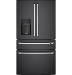 Cafe Refrigerator 22.3 Cu. Ft. Counter-depth 4-door - Matte Black