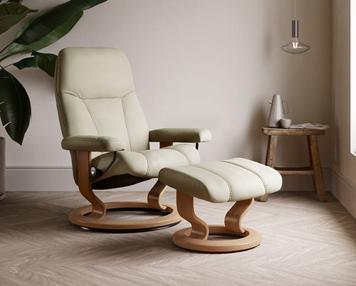 Stressless Consul Classic Chair & Ottoman