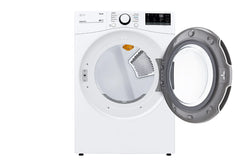 LG 27" 7.4 cu. ft. Electric Front Load Dryer with Built-in AI - White