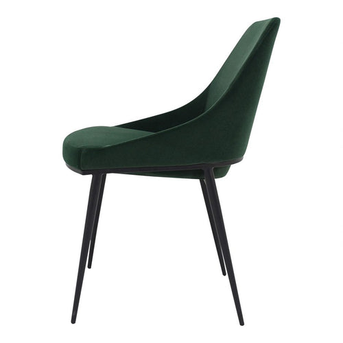 Sedona Dining Chair Green Velvet