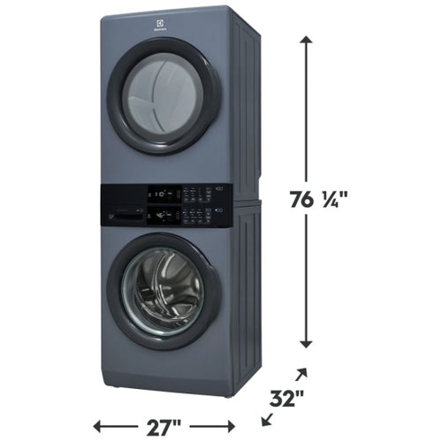 Electrolux Laundry Tower Single Unit Front Load 5.1 Cu. Ft. I.E.C Washer and 8 Cu. Ft. Electric Dryer