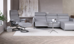 Stressless Emily Sectional - Silver Grey