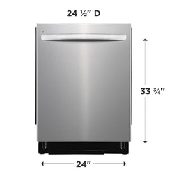 Frigidaire Dishwasher 24'' Stainless Steel