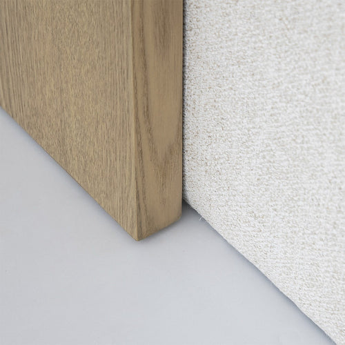 Forest Coffee Ottoman - Cream and Blonde Oak
