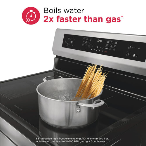 Frigidaire Gallery 30'' Freestanding Induction Range with Air Fry