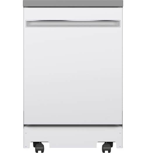 GE Portable Tall Tub Dishwasher 24" Top Control - White