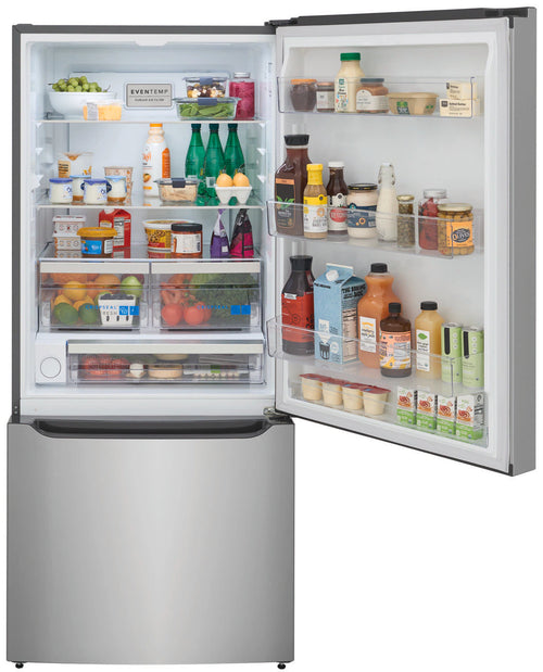 Frigidaire Gallery 20.3 Cu. Ft. Standard-Depth Bottom Freezer Refrigerator - Stainless Steel