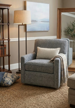 Axis Swivel Chair - Tweedy Navy