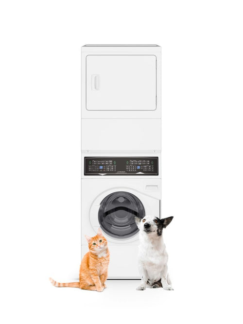 Huebsch SF7 Stacked, Front Load Laundry Tower