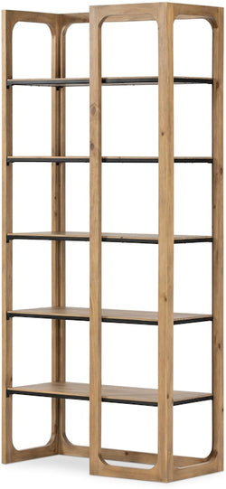 Nikola Bookcase - Smoked Pine
