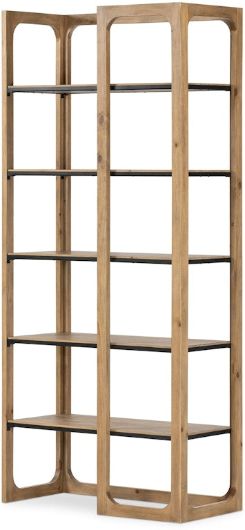 Nikola Bookcase - Smoked Pine