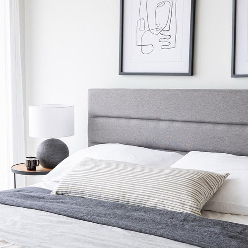 Justin King Storage Bed - Greige