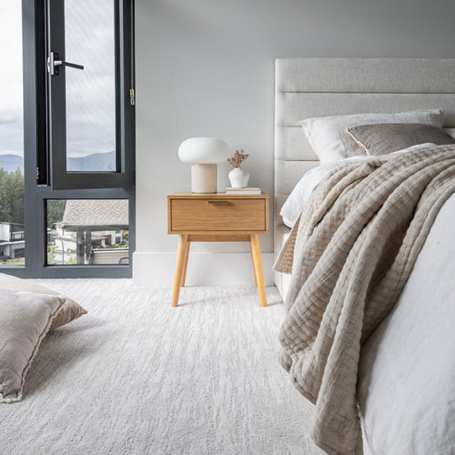 Justin Queen Bed Tall - Cream