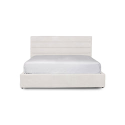 Justin King Bed Tall - Cream