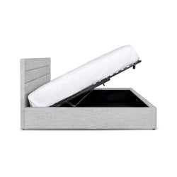 Justin King Storage Bed - Stone