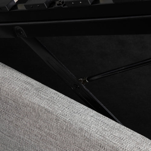 Justin King Bed - Stone