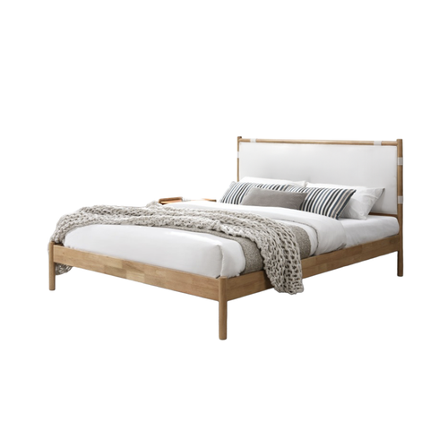 Laval Queen Bed - Buff