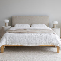 Luna Tool-free Queen Bed - Buff