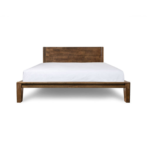 Luna Wood Tool-Free Double Bed - Coffee