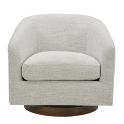 Oscy Swivel Chair Splashed White