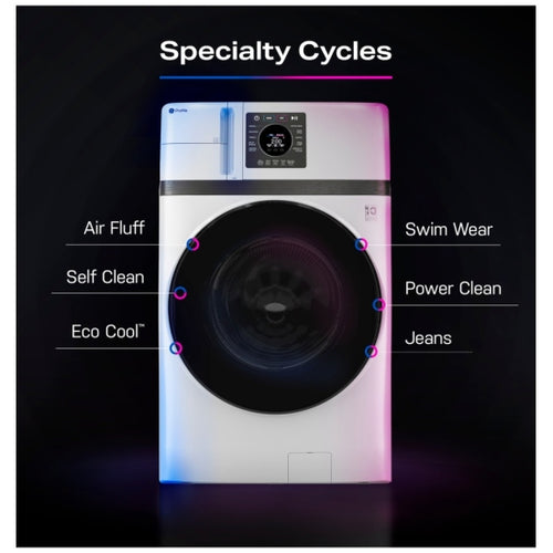 GE Profile 5.3 cu. ft. IEC Capacity UltraFast Combo Washer/Dryer - White