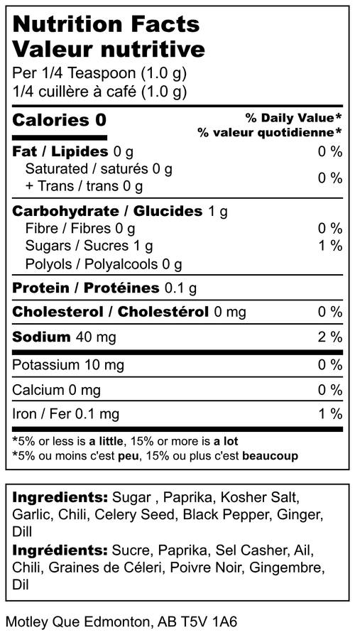 Motley Que Rub - Rib & Pork Fixx Rub Spices - 320 g