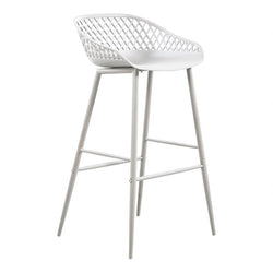 Piazza Outdoor Barstool - White