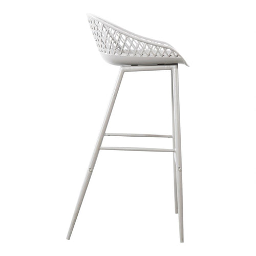 Piazza Outdoor Barstool - White