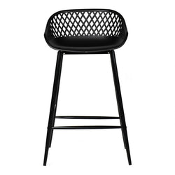 Piazza Outdoor Counter Stool - Black