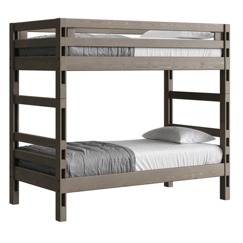 Crate Designs Ladder End Bunk Bed - Twin Over Twin - Tall