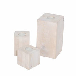 Salish Tealight Set - Square - Set of 3