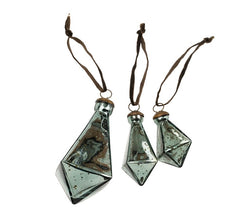 Diamond Droplet Holiday Ornament - Teal