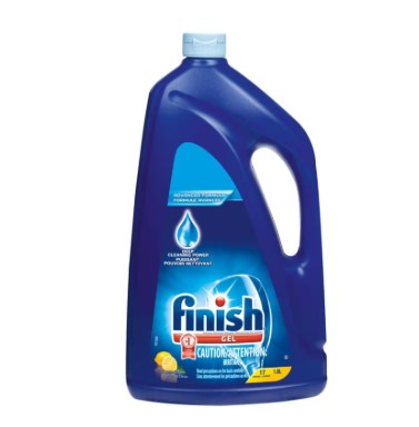 FINISH Dishwasher Detergent with Baking Soda - Lemon Scented, 1.6 L