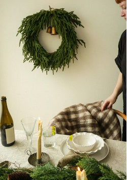 Norfolk Pine Real Touch Wreath - Dark