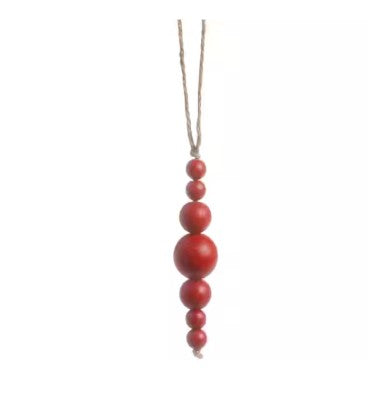 Wooden Bead Ornament 10"