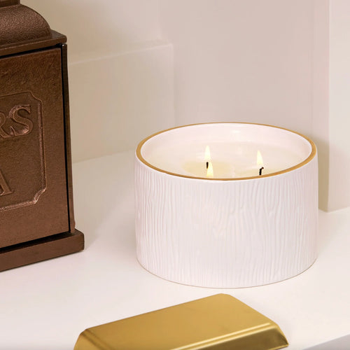 Frasier Fir Gilded Glow Ceramic Candle - 11 oz