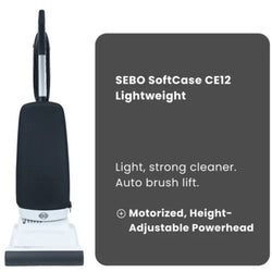 SEBO SoftCase CE12 Lightweight Upright Vacuum