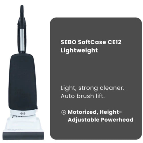 SEBO SoftCase CE12 Lightweight Upright Vacuum