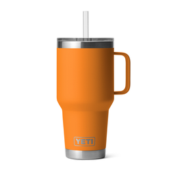 Black Yeti Rambler 35 oz Straw Mug 