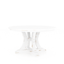 Champlain Dining Table 54" - 50 Dove White - Distressed