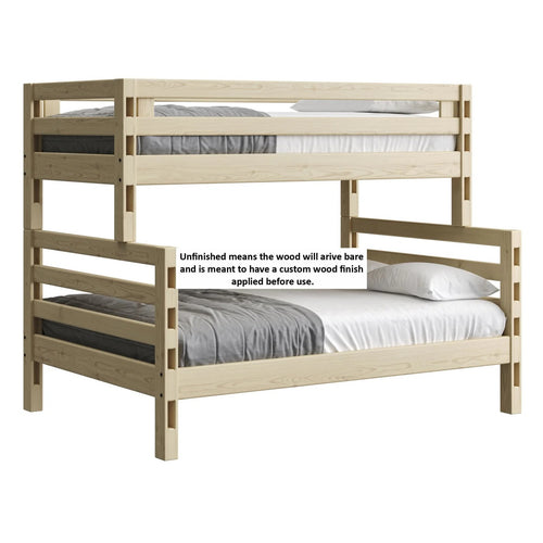 Crate Designs Ladder End Bunk Bed - Twin Over Full XL