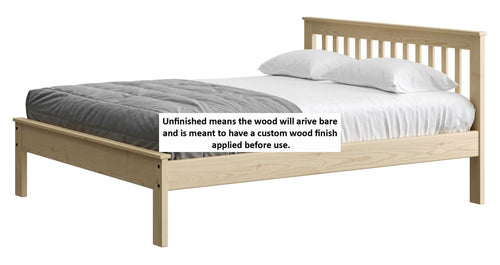 Mission Bed - 29in Headboard, 17in Footboard