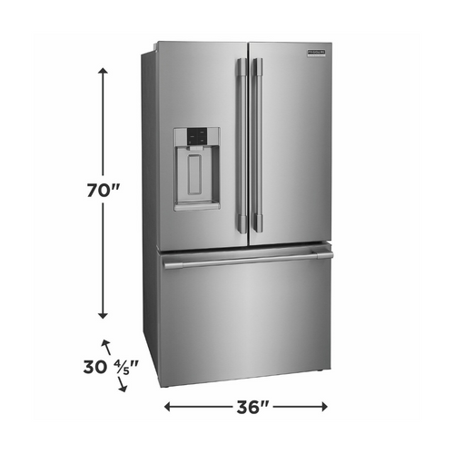 Frigidaire Refrigerator 28cf Fdbm W/dispenser - Professional Stainless Steel