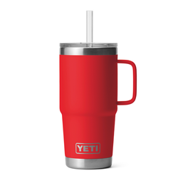 Black Yeti Rambler 25 oz Straw Mug